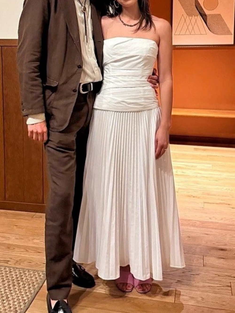 Jonathan Simkhai Arie Strapless White dress